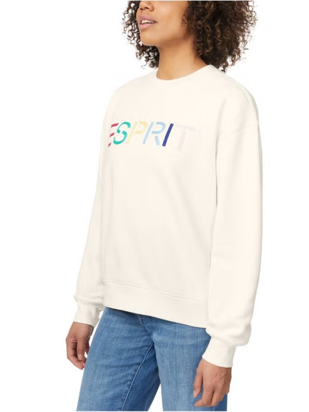 Esprit Costco Crewneck Sweatshirt Women’s Retro Logo - Picture 3 of 7